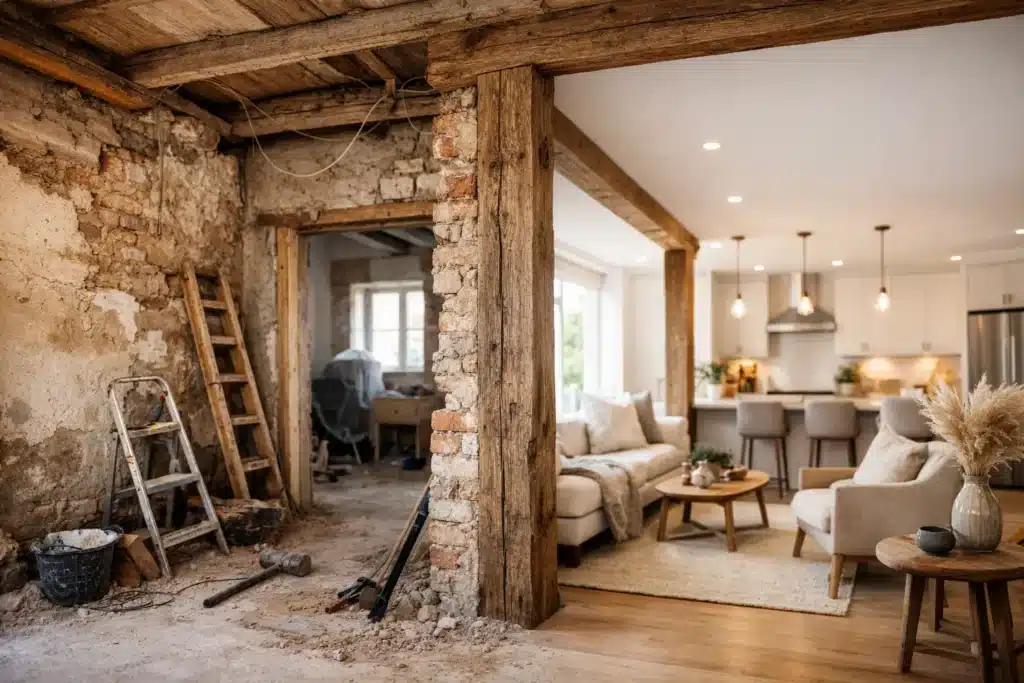 Rénovation intérieure d’une maison ancienne